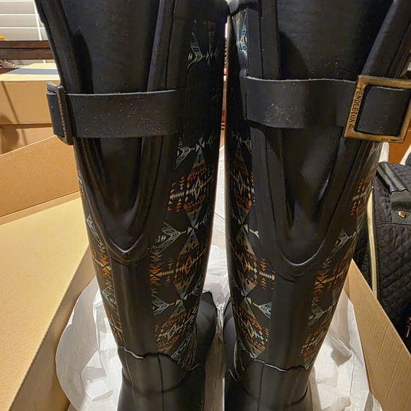 Pendleton Diamond Peak Tall Rain Boots Navy 8 NIB - Picture 6 of 11